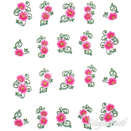 2D Nail Art One Stoke Sticker