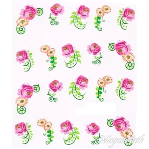 2D Nail Art One Stoke Sticker