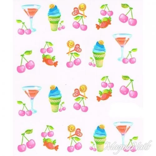 2D Nail Art One Stoke Sticker