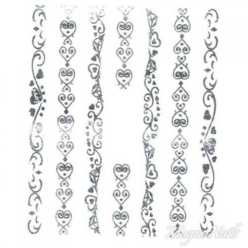 2D Nail Art One Stoke Sticker