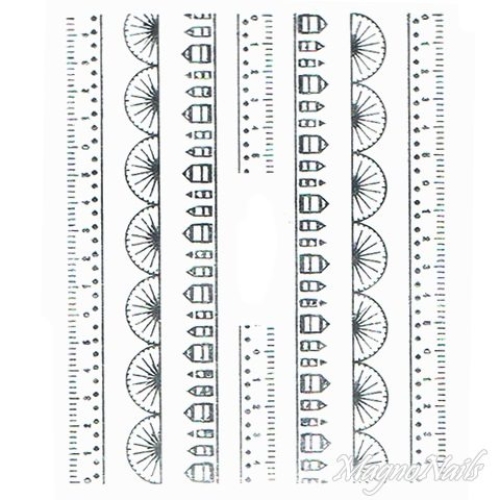 2D Nail Art One Stoke Sticker