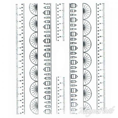 2D Nail Art One Stoke Sticker