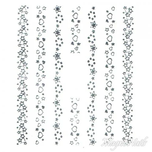 2D Nail Art One Stoke Sticker