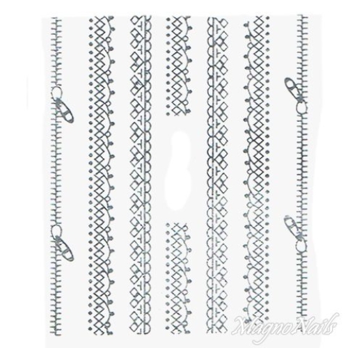 2D Nail Art One Stoke Sticker