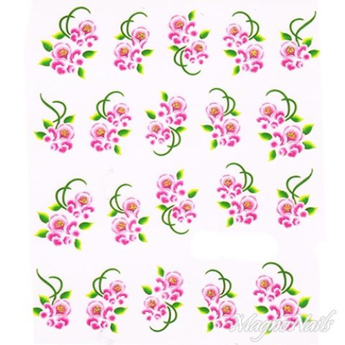 2D Nail Art One Stoke Sticker