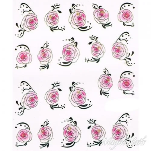 2D Nail Art One Stoke Sticker