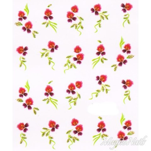 2D Nail Art One Stoke Sticker