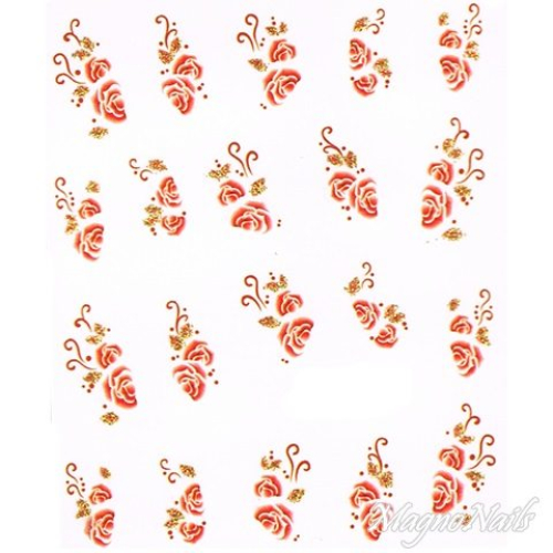 2D Nail Art One Stoke Sticker