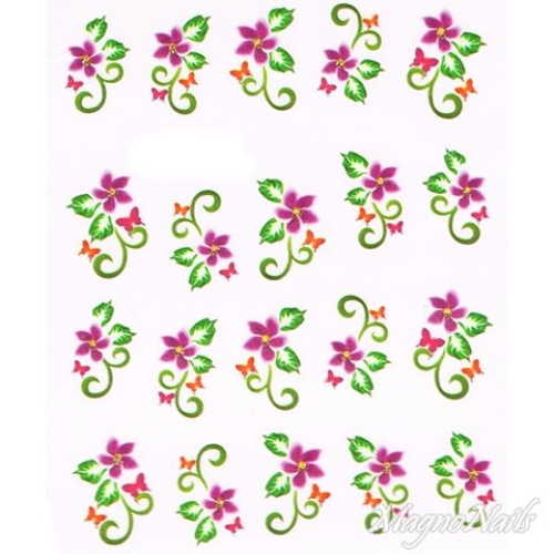 2D Nail Art One Stoke Sticker