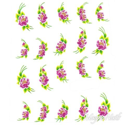 2D Nail Art One Stoke Sticker