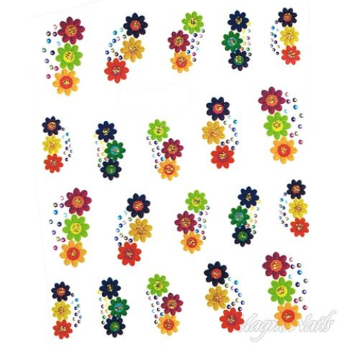 2D Nail Art One Stoke Sticker