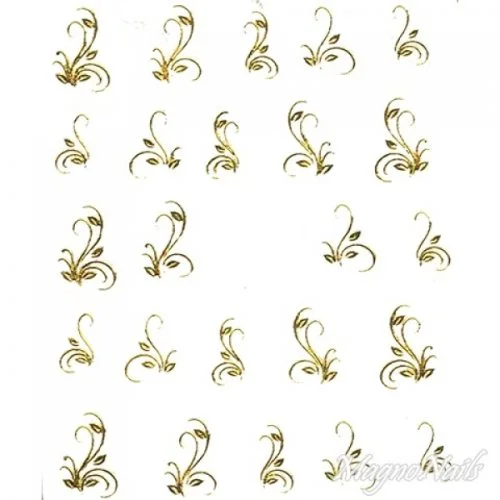 2D Nail Art One Stoke Sticker