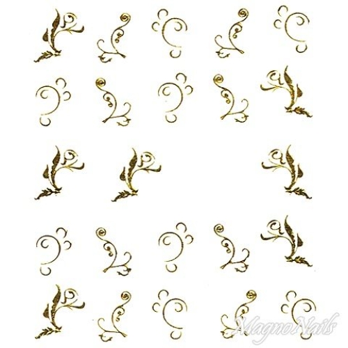 2D Nail Art One Stoke Sticker