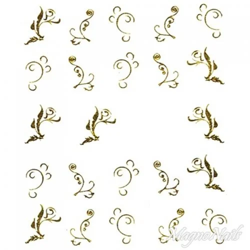 2D Nail Art One Stoke Sticker