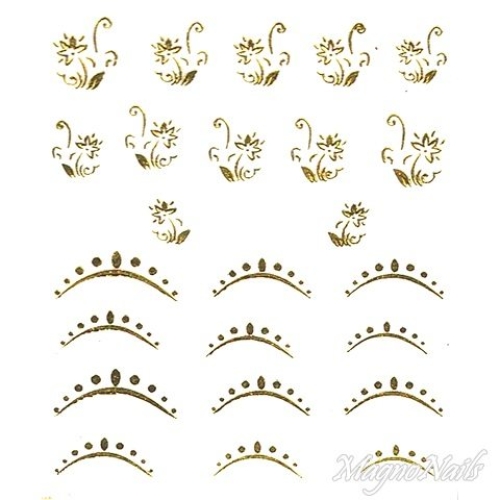 2D Nail Art One Stoke Sticker