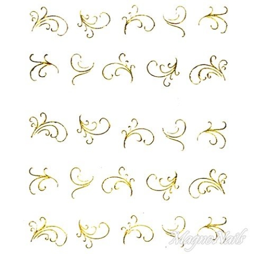 2D Nail Art One Stoke Sticker