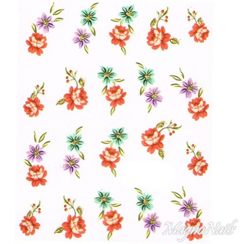 2D Nail Art One Stoke Sticker