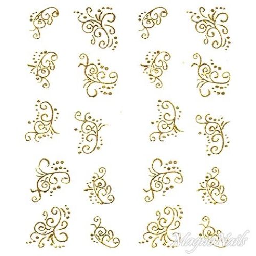 2D Nail Art One Stoke Sticker