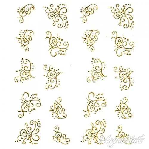 2D Nail Art One Stoke Sticker