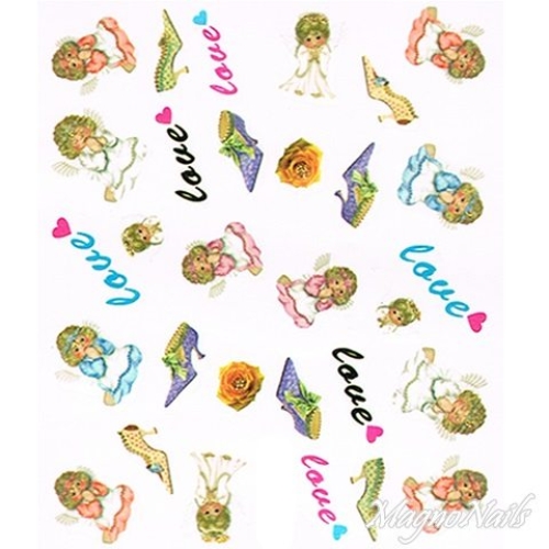 2D Nail Art One Stoke Sticker