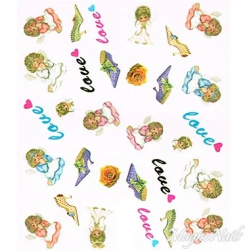 2D Nail Art One Stoke Sticker