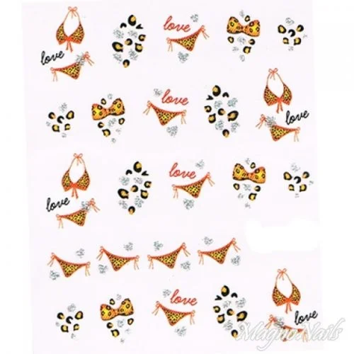 2D Nail Art One Stoke Sticker