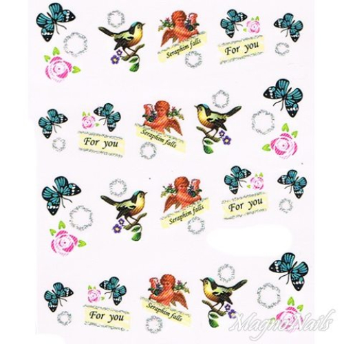 2D Nail Art One Stoke Sticker