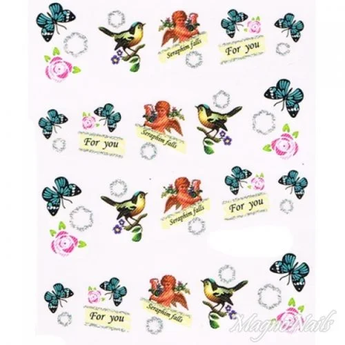 2D Nail Art One Stoke Sticker