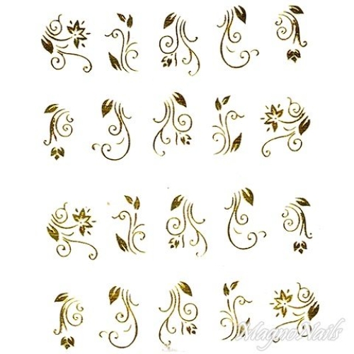 2D Nail Art One Stoke Sticker