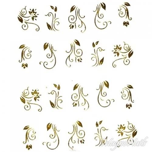 2D Nail Art One Stoke Sticker