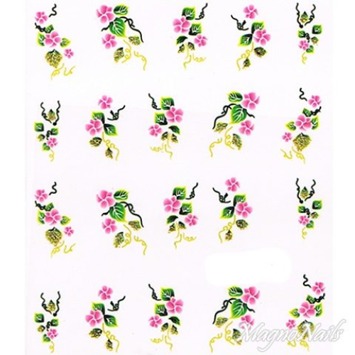 2D Nail Art One Stoke Sticker