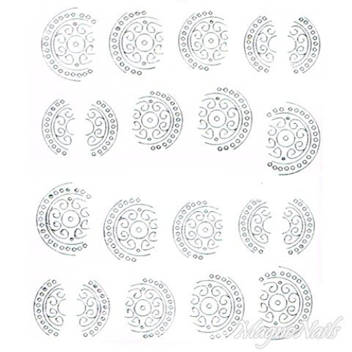 2D Nail Art One Stoke Sticker