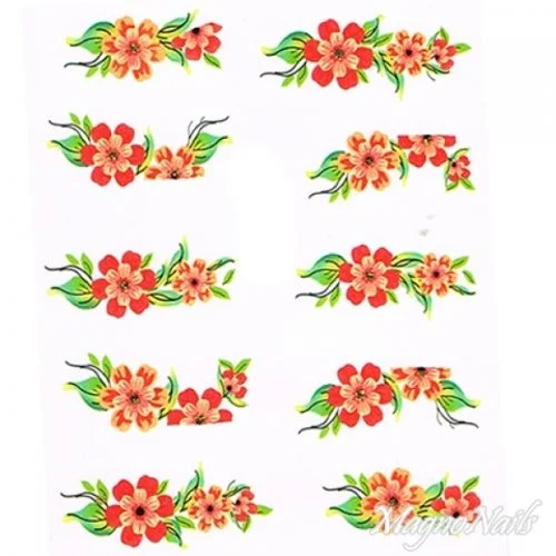 2D Nail Art One Stoke Sticker