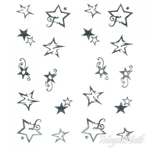 2D Nail Art One Stoke Sticker