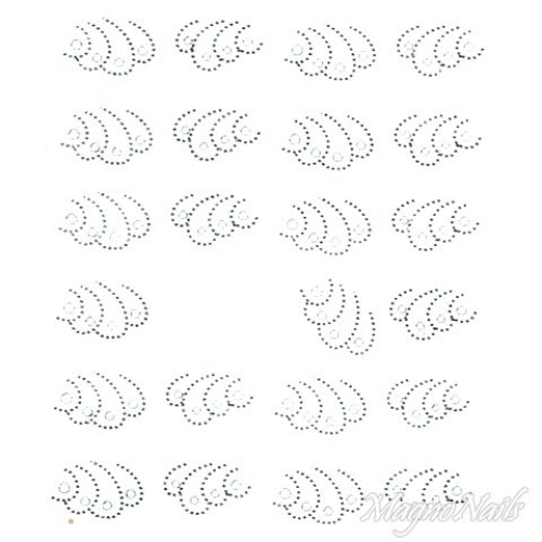 2D Nail Art One Stoke Sticker