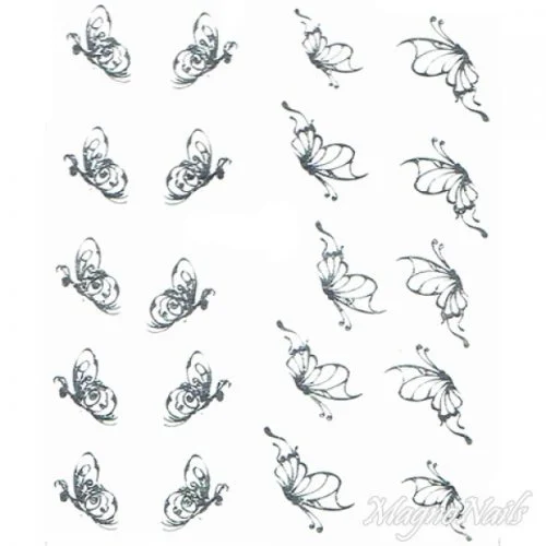 2D Nail Art One Stoke Sticker