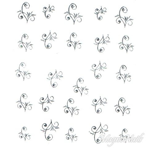 2D Nail Art One Stoke Sticker
