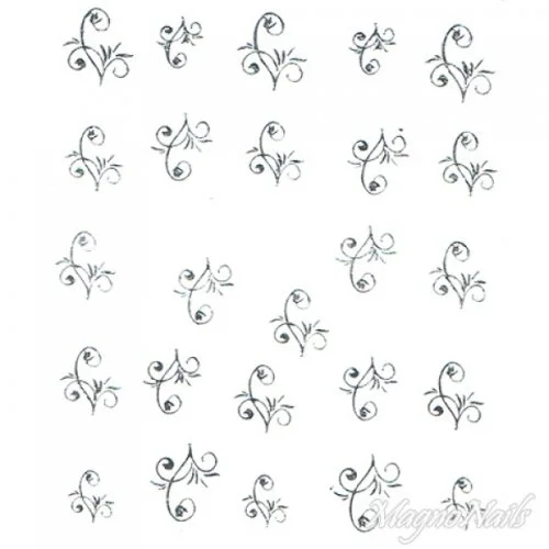 2D Nail Art One Stoke Sticker