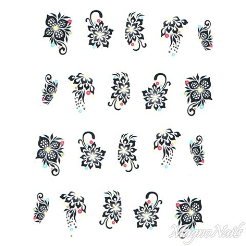 2D Nail Art One Stoke Sticker