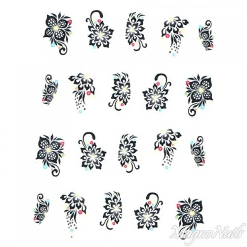 2D Nail Art One Stoke Sticker