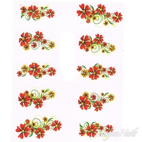 2D Nail Art One Stoke Sticker