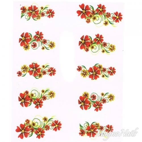 2D Nail Art One Stoke Sticker