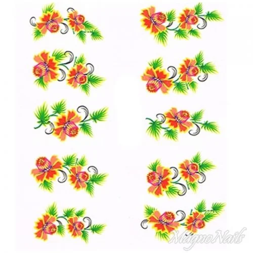 2D Nail Art One Stoke Sticker