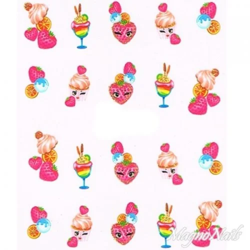 2D Nail Art One Stoke Sticker