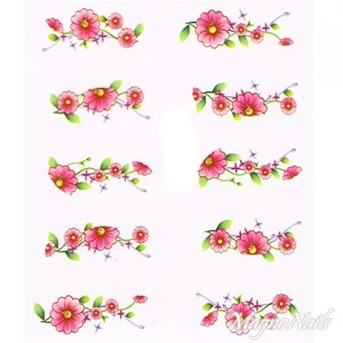 2D Nail Art One Stoke Sticker