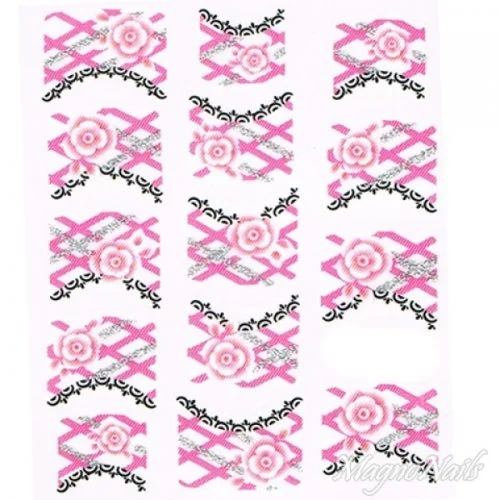 2D Nail Art One Stoke Sticker