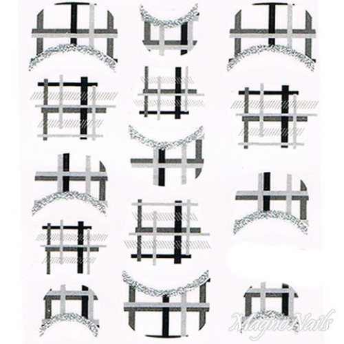 2D Nail Art One Stoke Sticker