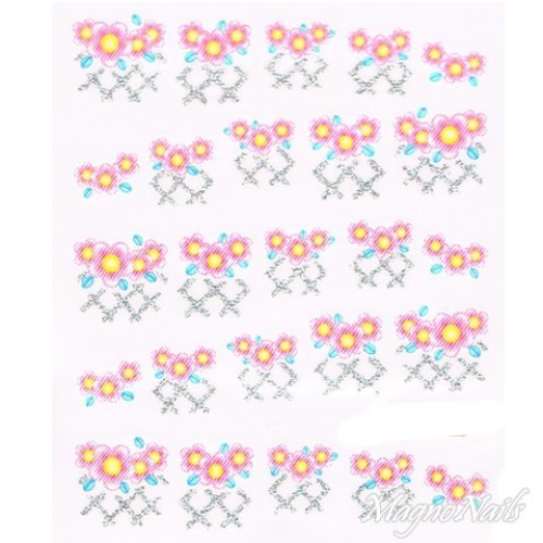 2D Nail Art One Stoke Sticker