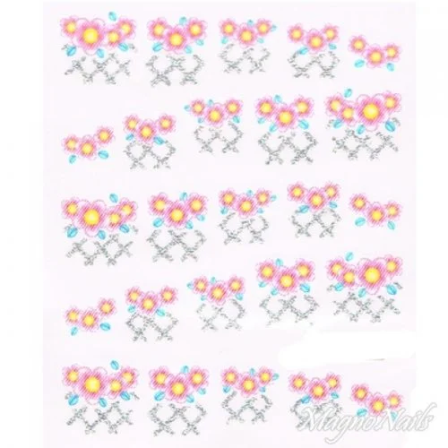 2D Nail Art One Stoke Sticker