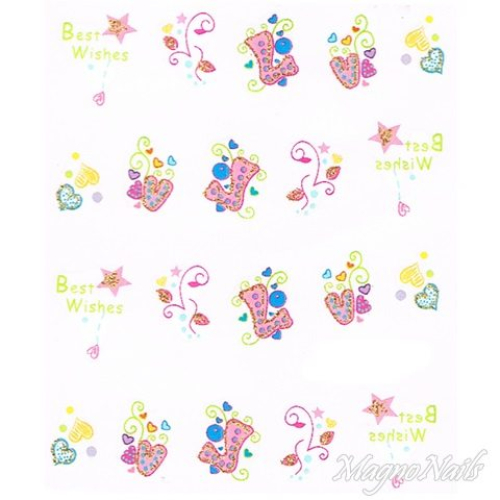 2D Nail Art One Stoke Sticker